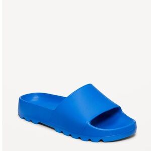 NWT OLD NAVY Slide Sandals (Partially Plant-Based) COLOR BRIGHT ZEPHYR SIZE 7